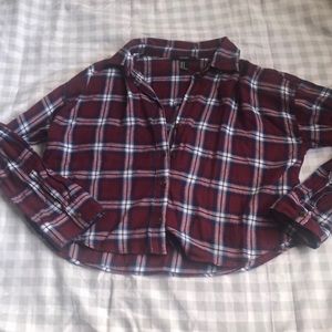 Forever 21 Cropped Flannel